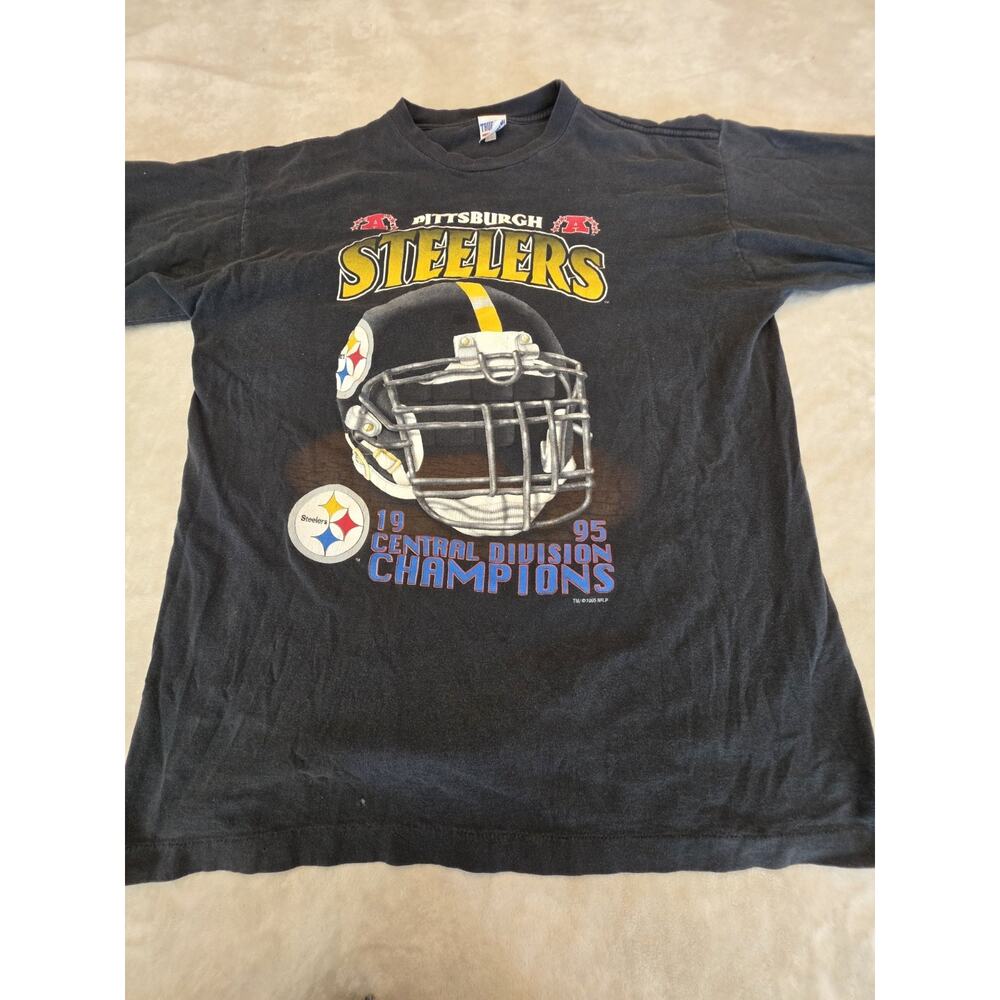 Pittsburgh Steelers Vintage 1995 Central Division Champs True Fan Single Stitch